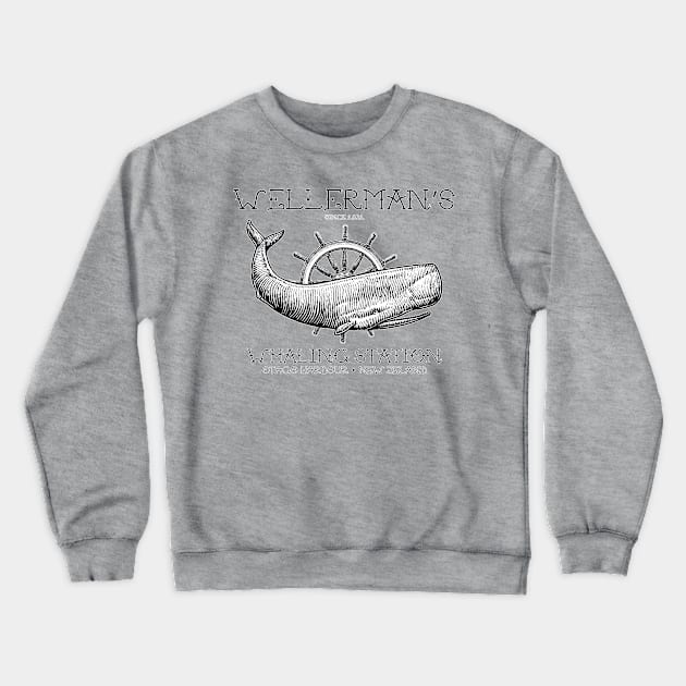 Wellerman's Whaling Station Crewneck Sweatshirt by Dust Rhinos Swag Store